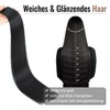 Tape-In Real Hair Extensions, Black, 56 cm, Pack of 20,