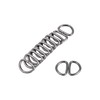sourcing map Metal D Ring 0.39"(10mm) D-Rings Buckle for Hardware