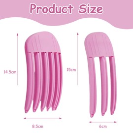 Pack of 3 Upgrade Hair Root Lifting Combs Set Volume Hair Clips for Fluffy Pony Piece Set Wind Shaping Styling Comb for Fluffy Pony Includes 3 and 6 Teeth Combs