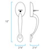 MiLocks BXF-02SN Digital Deadbolt Door Lock and Passage Handleset Combo