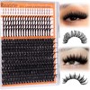 Wispy Lash Clusters Volume 100D Cluster Eyelash Extensions Spikes Eyelash