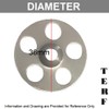 TERF® 36mm Metal Insulation Fixing Discs 36mm (1.41 inch) Stainless