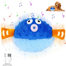 CHANCCI Active Moving Pet Plush Toy Interactive Dog Toys Talking Shake Bounce Boredom Toys Jumping Pig Toy For Dog Washable Cartoon Pig Plush Moving Dog Ball For Pets Cats Small And Medium Dogs (BL2)