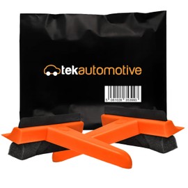 Tek Automotive Twin Pack 3in1 Ice Scraper and Squeegee - Heavy Duty, Non-Scratch, Windscreen Scraper for Cars, Essential Winter Car Accessories