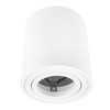 Ledvion Surface-mounted spotlight, round, GU10 socket, white, GU10, diameter 80