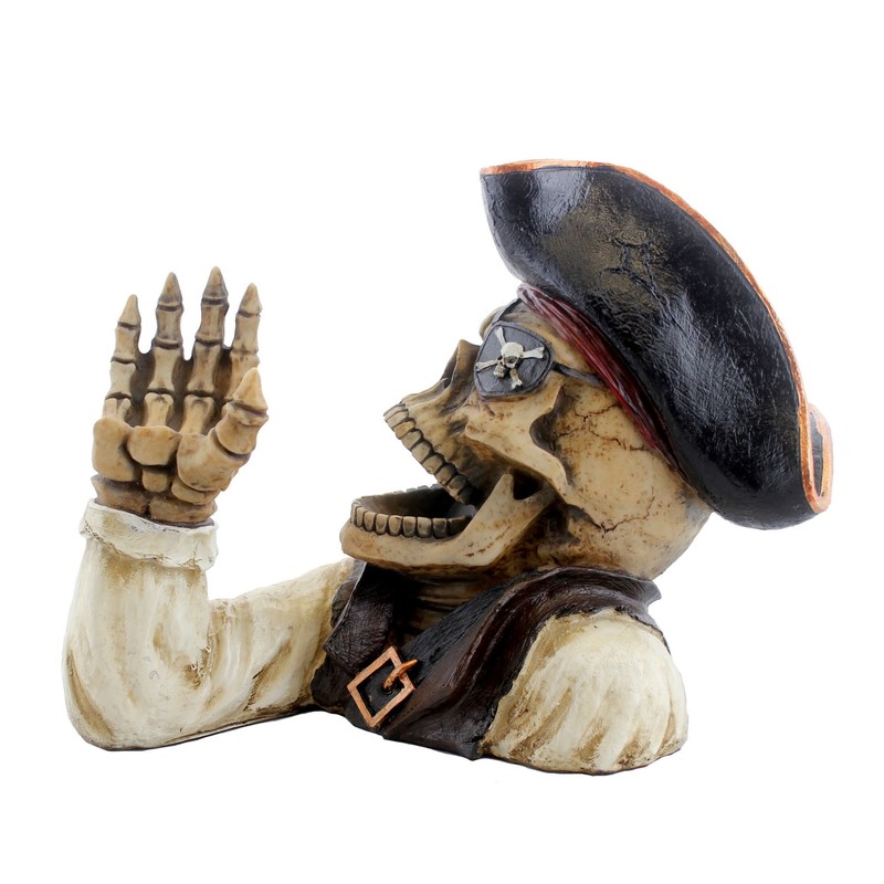 DWK "Booty of the Vine" Skull Pirate Bottle Holder |