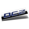 Chrome Finish Metal Emblem DC2 Badge (Blue Letter)