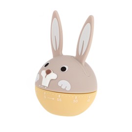 Ipetboom Cute Rabbit Kitchen Timer for Manual Timing Device for Cooking Study and Family Activities Adorable Design Easy to Use and Clean Accurate