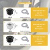 YINARONG Bicycle Hub Flanged Axle Nut and Safety Washer Kit,