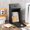 Yaocom Metal Donation Cash Box Collection Safe Suggestion Box with