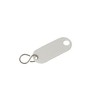 WEDO 262813400 Key Ring for Labelling, White, Pack of 100,