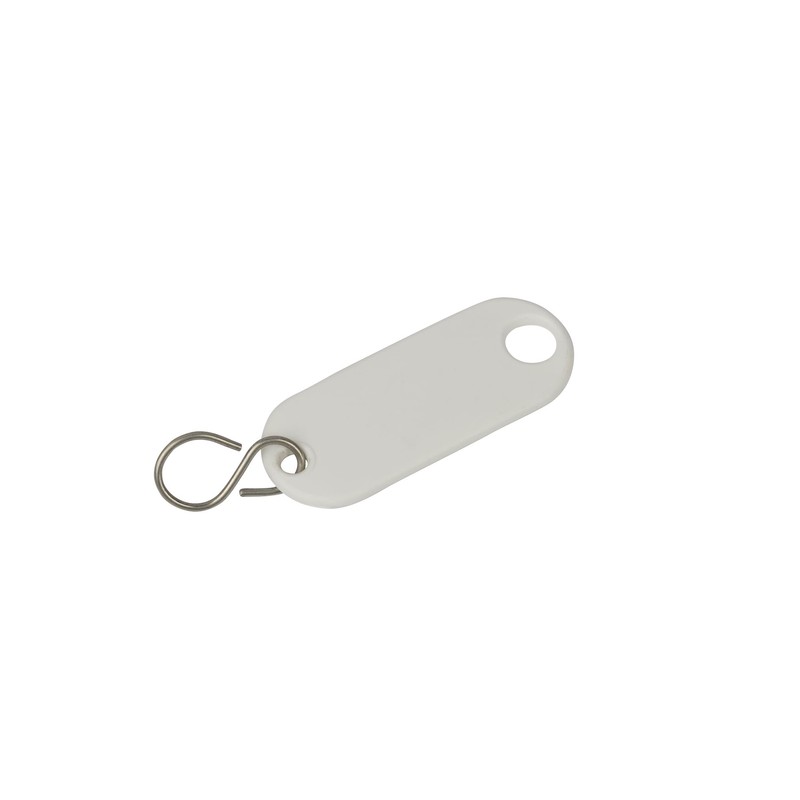 WEDO 262813400 Key Ring for Labelling, White, Pack of 100,