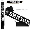 2 Pack Class of 2025 Senior Sashes, Black Satin Finally