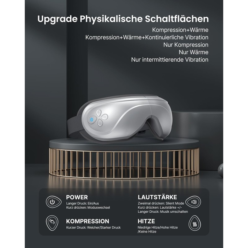 RENPHO Eyeris 2 - Extended Eye Massager with Heat and