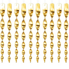 HAISENGO Bird Deterrent Scarer Rods Reflective Bird Repellent Device Outdoor Bird Scarer to Keep Pigeon and Woodpecker Away from Garden or Yard, 11.8 Inches (Gold 10pcs)