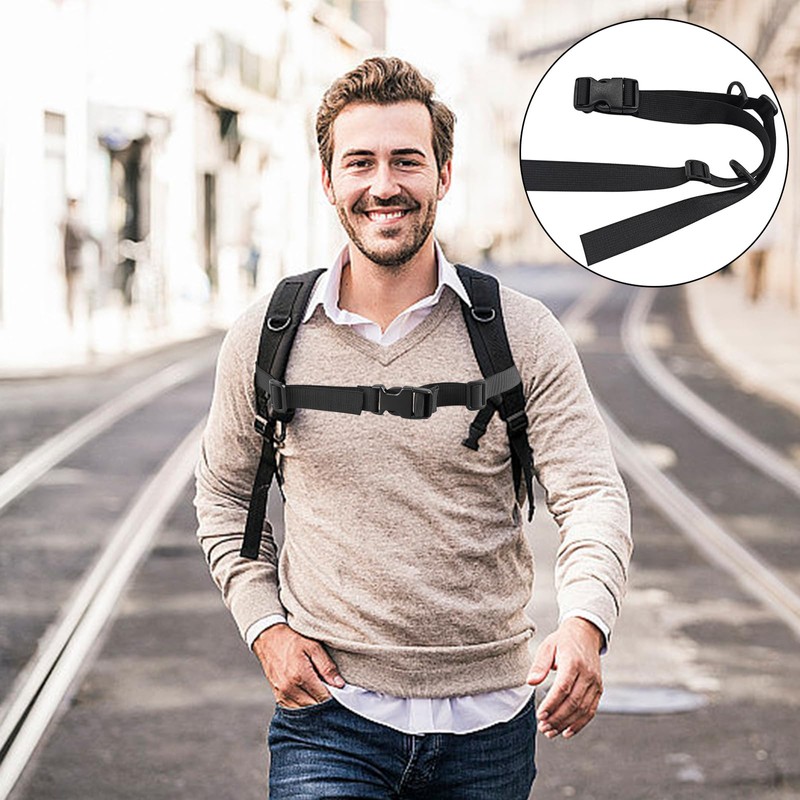Pddenality 4 PCS Chest Strap for Backpack, Adjustable Backpack Chest