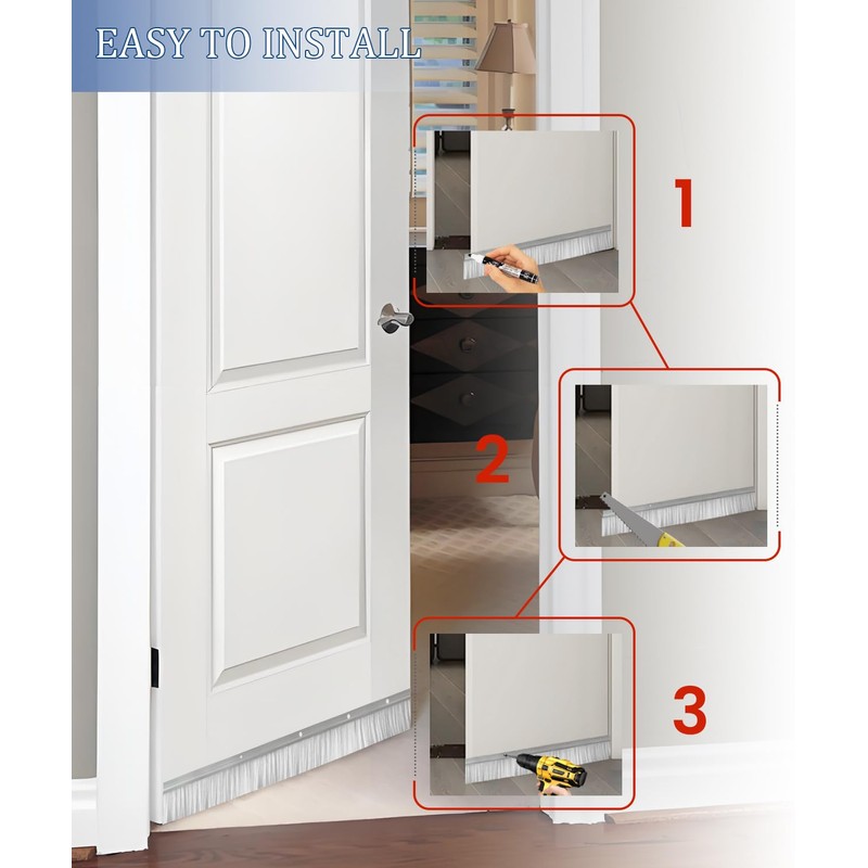6 Set Door Brush Sweep – 2.80" x 39.3" CEPIA