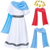 Kids Grecian Robe for Medieval times Olympic palace White Toga