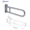 The Popular Stainless Steel Grab bar, 23.6 Inch Wall Mounted