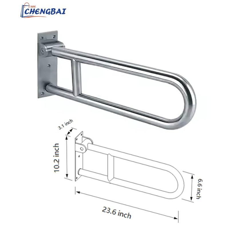 The Popular Stainless Steel Grab bar, 23.6 Inch Wall Mounted