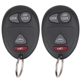 Vurkcy Keyless Entry Remote Control Car Key Fob Compatible with Buick Century Regal Rendezvous, Pontiac Aztek Grand Prix 2001-2007, Oldsmobile Intrigue, Replacement for L2C0007T (Pack of 2)