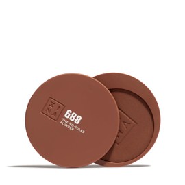 3INA MAKEUP - The No-Rules Powder 688 - Dark Brown 3-in-1 Compact Powder for Eyes, Lips and Cheeks - Powder with Hyaluronic Acid and Ceramide - Soft Powder Lightweight Formula - Vegan - Cruelty Free
