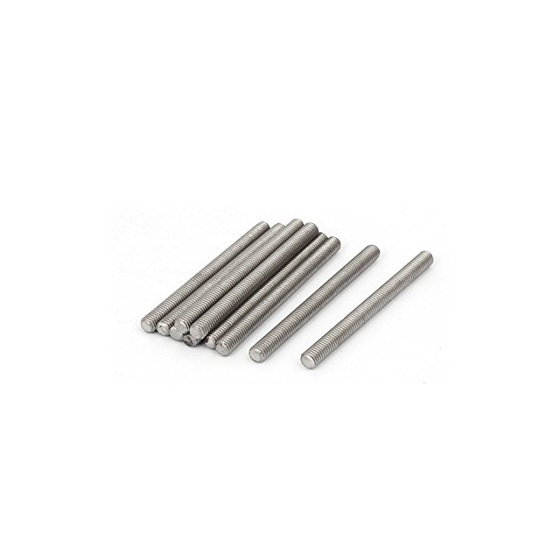 Sourcingmap M5 x 60mm 0.8mm Pitch 304 Stainless Steel Fully