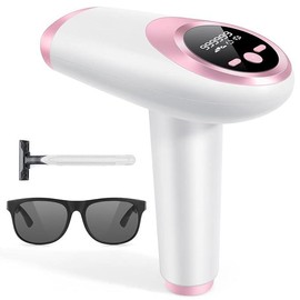 Hair removal device, medical strong pulse light therapy device, advanced hair removal device for household full body women - Color: White-T18