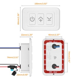 RVZONE 12V Dimmer Switch | 12-24 Volt High Side PWM Dimmer RV Light Dimmer for RV Light LED Interior Lights LED Light Fixture, Halogen, Incandescent, Used for RV, Auto, Camper, Trailer Van Truck, Boat