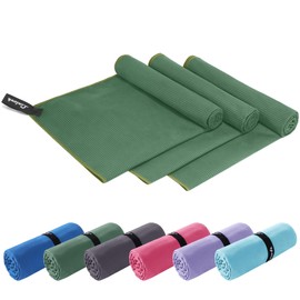 Linlook Mikrofaser Handtucher Set für Gym Fitness Sport Wandern Camping Reise Haare 100 X50cm 3 Stück- Klein Schnelltrocknend Kompakte und leicht Sporthandtuch Reisehandtuch