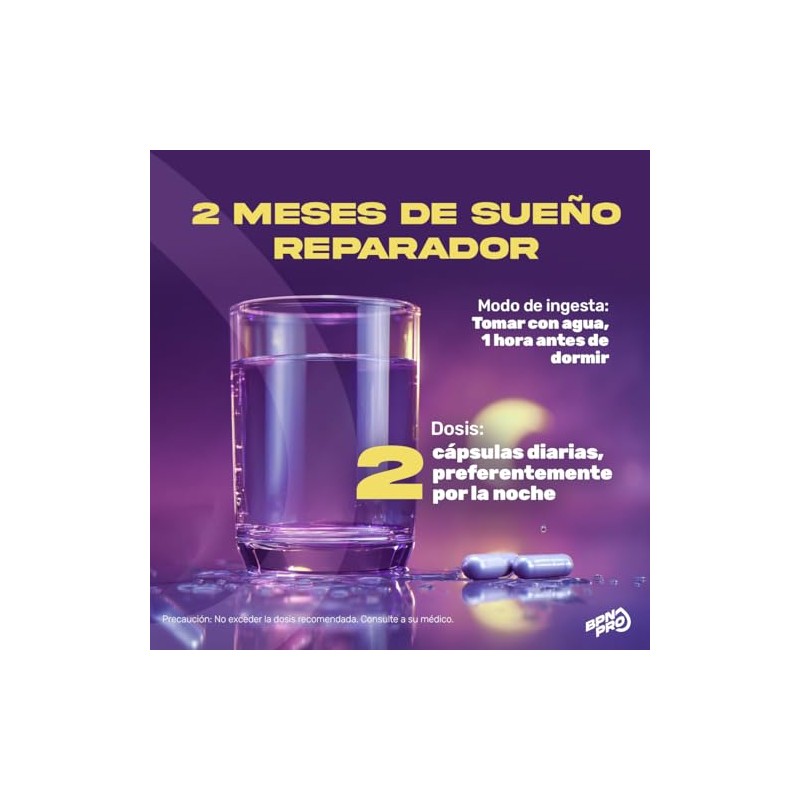 Bpn Pro Magnesio Complex Sueño Relajación Glicinato Citrato Gluconato Treonato