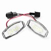 Pair of LED License Plate Lamp White Light 34100S0A013 Fit
