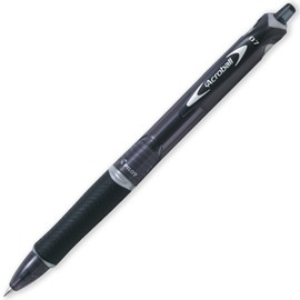 Pilot Acroball Retractable Ballpoint Pen - Begreen Range 79% Recycled - Pack of 3 Pens - Fine 0.7mm Nib - Ideal for Writing, School, Home, Revision, Office. (Black)