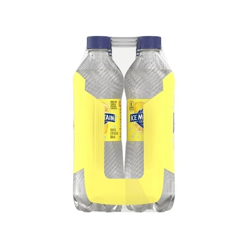 ICE MOUNTAIN Lemon Sparkling Water 16.9oz (16 Pack) FREE ONEDAY