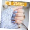 Outanaya 1set Rhinestone Nail Charms Letter Shape Manicure Decorations for