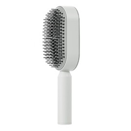 ​Self Cleaning Hair Brush for Women, ​Detangling Hair Brush Soft Hairbrush Anti Static Air Cushion Massage Hair Comb for Women Long Short Wavy Straight Hair(White)