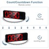 Ankilo Newest 13'' Digital Wall Clock with Remote Control, Large