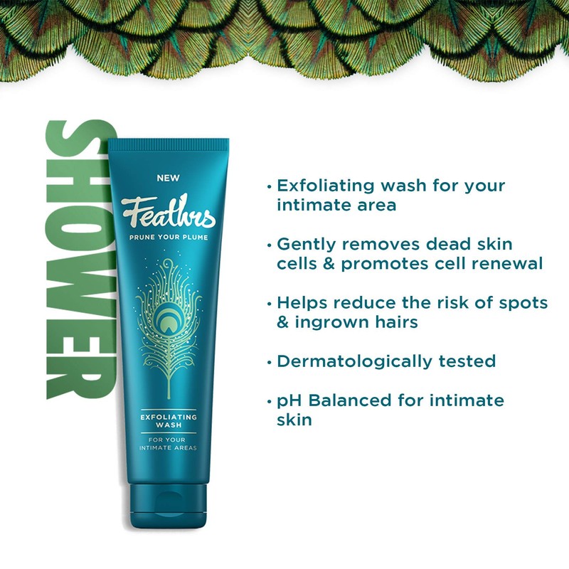 Feathrs Sensitive Exfoliating Wash for Intimate Areas - Vegan -
