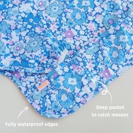 Torange Baby Bib, Long Sleeve Bib for Toddler, Waterproof Bibs for Baby, Baby-Led Weaning Smock, Machine Washable Feeding Bib