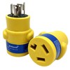 Parkworld 62947 NEMA L14-30P to 10-30R Adapter 4-Prong Generator 30A
