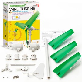 4M Build Your Own Wind Turbine, Science and Activity Kit for Boys and Girls Ages 8+