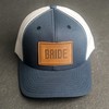 Bride and Groom Leather Patch Trucker Style Hats - Wedding