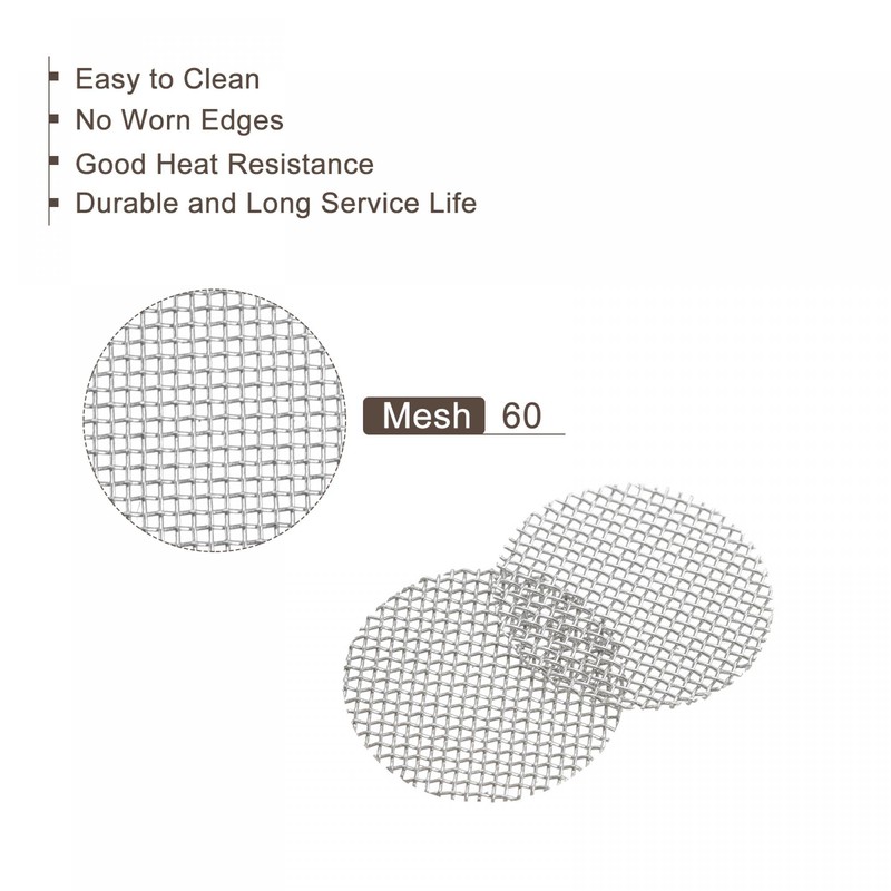 sourcing map Pipe Screen Stainless Steel Screens, 3/8 Inch (9.5mm)