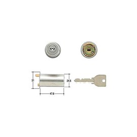 MIWA MCY-102 U9 Cylinder, PMK Type, Stainless Steel Hair Line, Compatible Door Thickness 1.4 inches (36 mm)