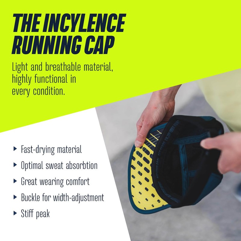 INCYLENCE Running Cap, Lightweight, Breathable Running Hat for Sweaty Training