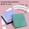 POPRUN 3 Ring Binder 1.5 Inch, PVC-Free Durable Organizer with