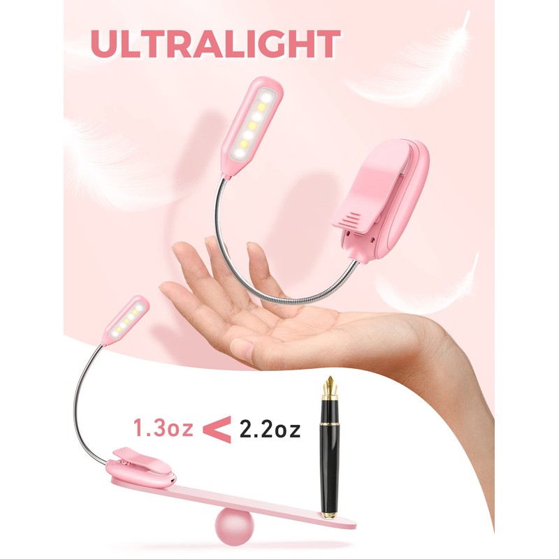Monotremp Book Lights for Reading at Night in Bed, 80