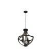 WOAEKR 13.1" Modern Farmhouse Hanging Pendant Lighting, 4-Light Rustic Interior