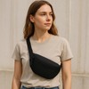 Bumbag for Ladies, Bumbag, Black Waist Bag with Adjustable Belt