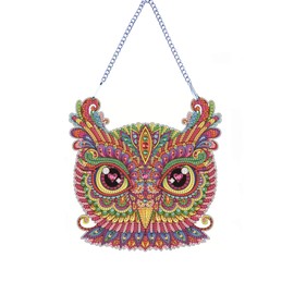 Diamond Painting Hanging Pendant Kit 5D DIY Diamond Painting Dots Acrylic Pendant Diamond Painting Art Sea Animal Octopus Diamond Painting Pendant for Home Xmas Decor Gift (HSQ030)